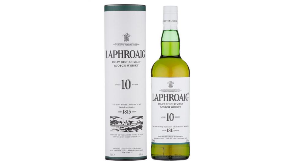 Laphroaig, Islay single malt scotch whisky aged 10 years