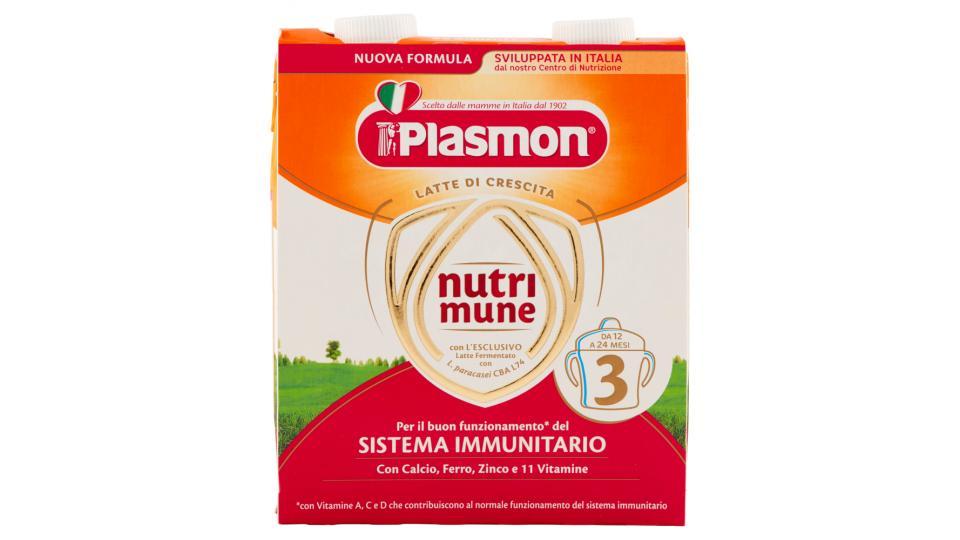 Plasmon, Nutrimune 3 Latte di Crescita