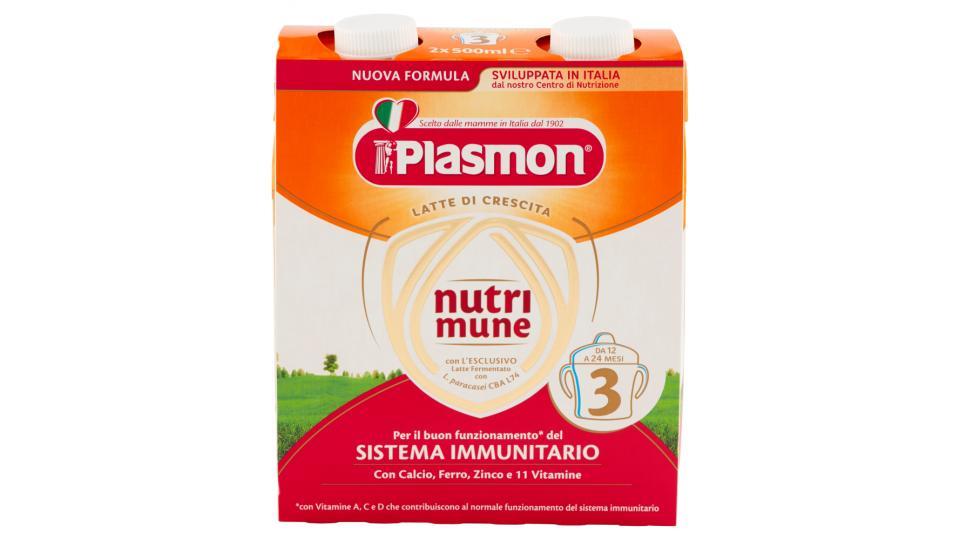 Plasmon, Nutrimune 3 Latte di Crescita
