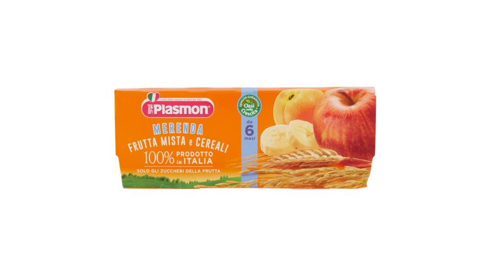 Plasmon, Merenda frutta mista e cereali