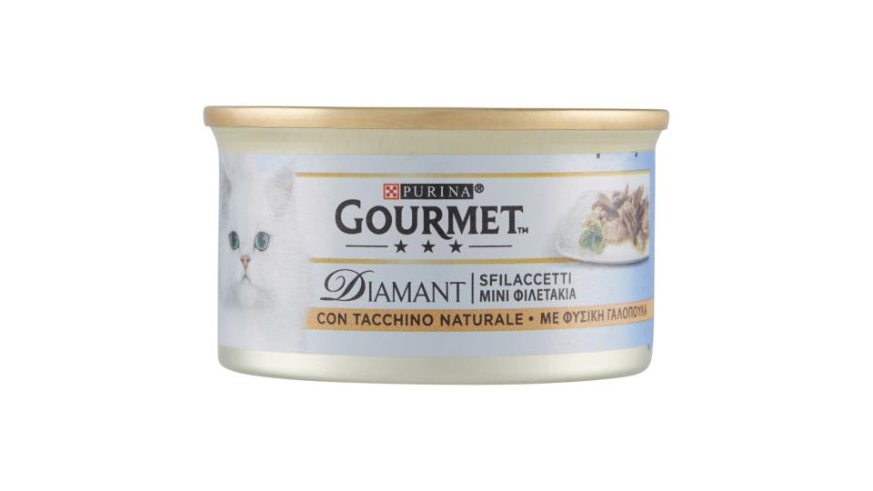 Purina, gatto Gourmet Diamant gatto Sfilaccetti con tacchino saporito lattina