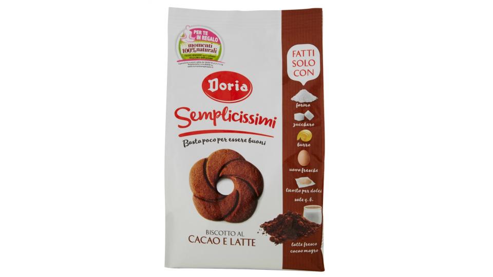 Doria, Semplicissimi biscotto al cacao e latte