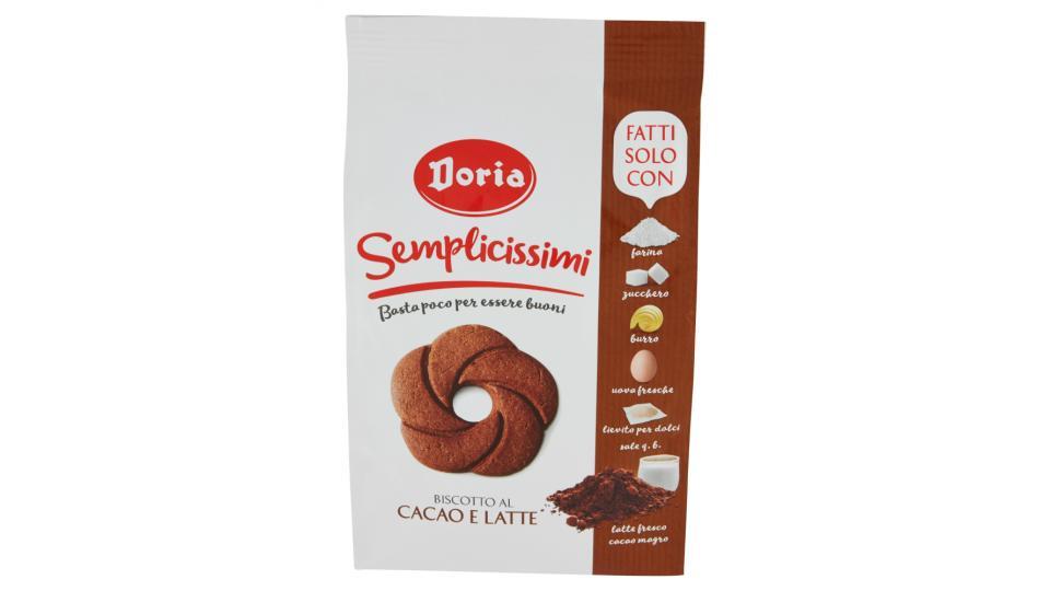 Doria, Semplicissimi biscotto al cacao e latte