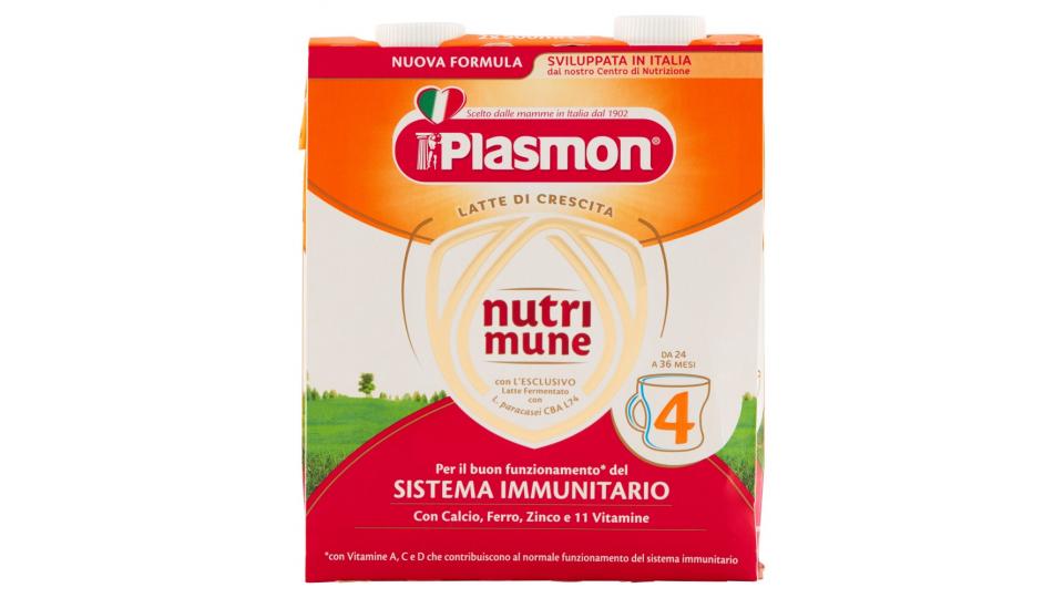 Plasmon, Nutrimune 4 Latte di Crescita