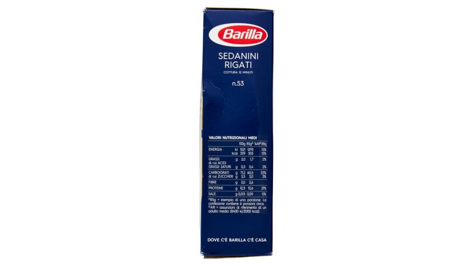 Barilla - Sedanini Rigati, Pasta Di Semola Di Grano Duro, 