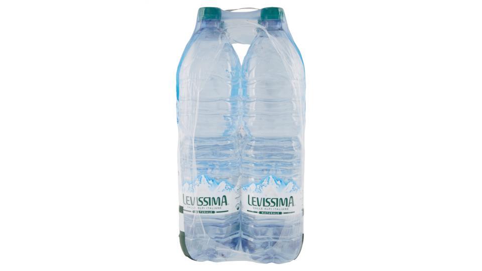 LEVISSIMA, Acqua Minerale Naturale Oligominerale Frizzante Bottiglia Grande da 1,5L x 6
