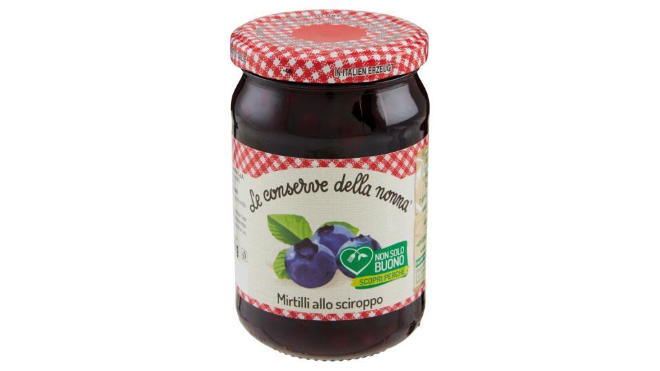 Le conserve della nonna Mirtilli allo sciroppo