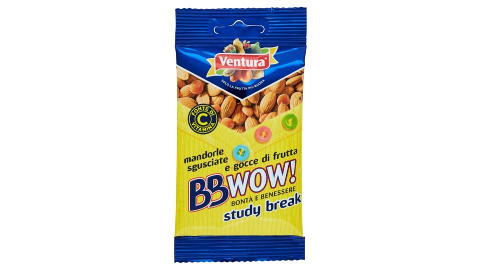 Ventura BBWow! study break mandorle sgusciate e gocce di frutta