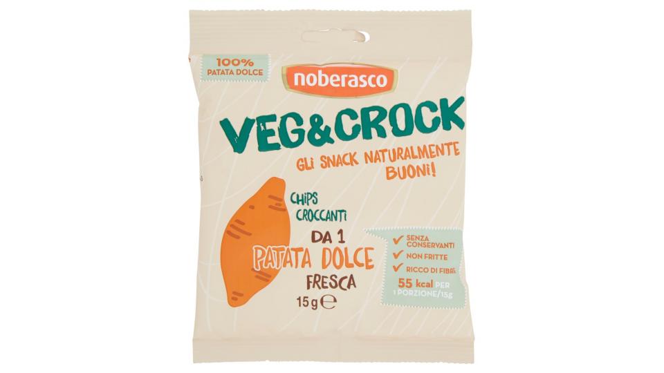 noberasco Veg&Crock Chips Croccanti da 1 Patata Dolce Fresca