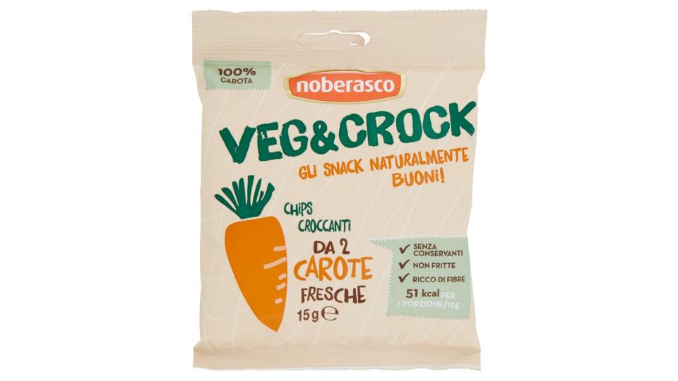 noberasco Veg&Crock Chips Croccanti da 2 Carote Fresche