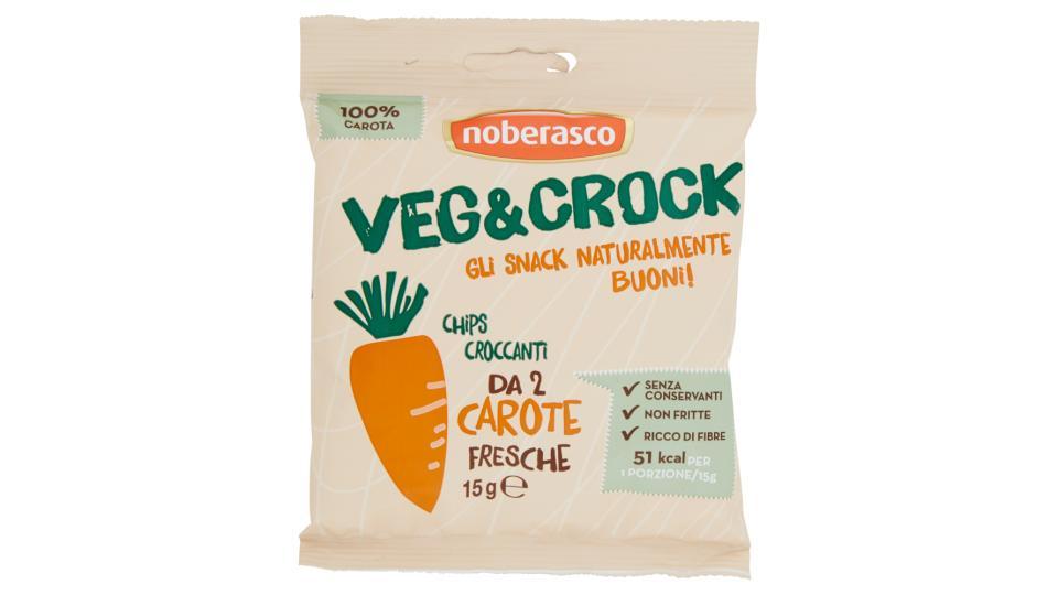 noberasco Veg&Crock Chips Croccanti da 2 Carote Fresche