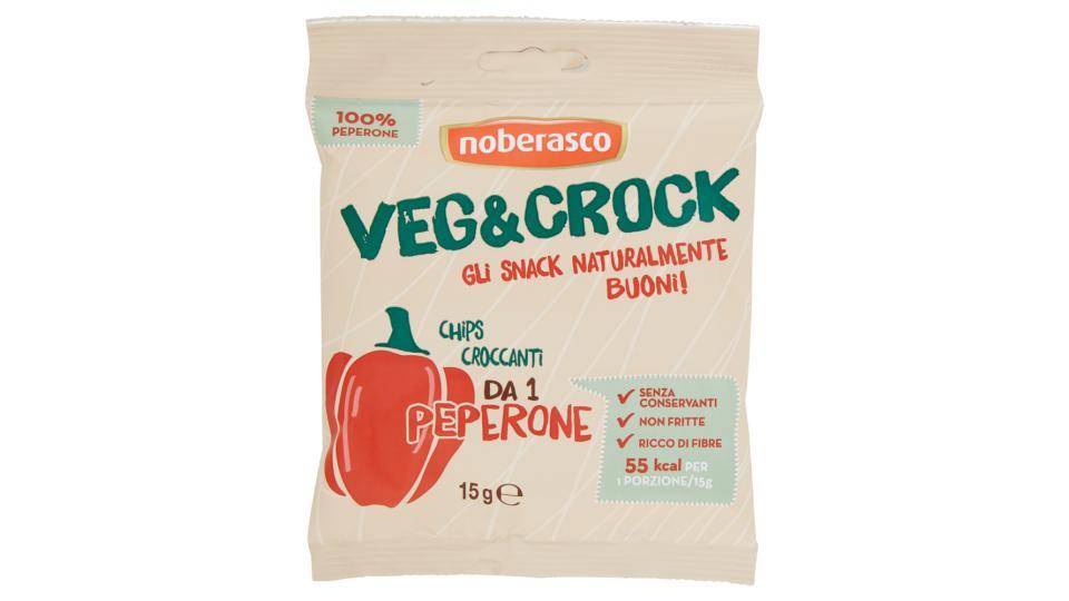 noberasco Veg&Crock Chips Croccanti da 1 Peperone