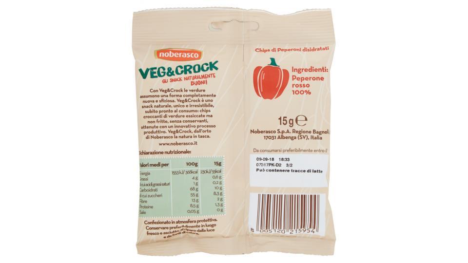 noberasco Veg&Crock Chips Croccanti da 1 Peperone