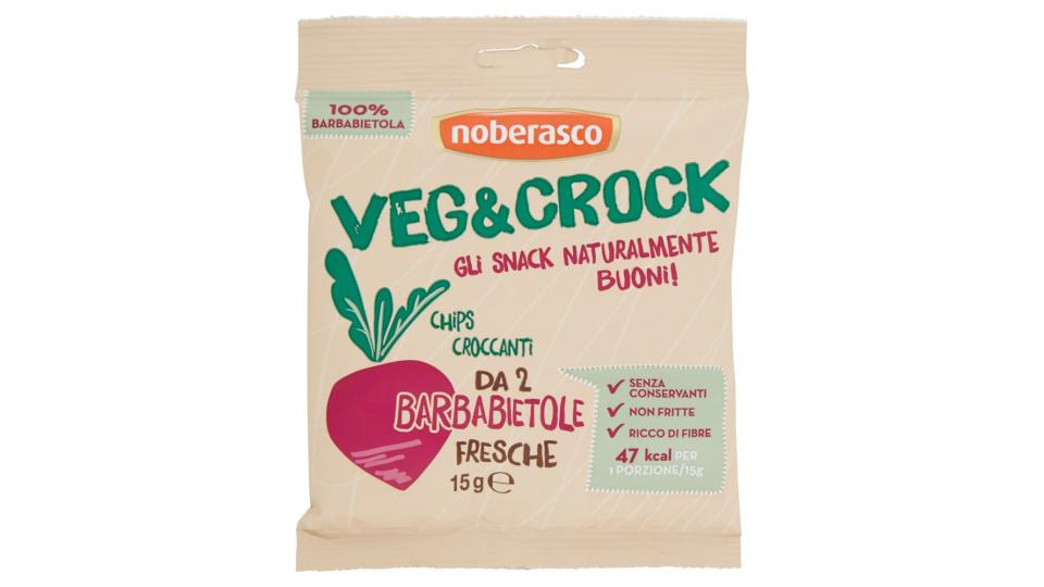 noberasco Veg&Crock Chips Croccanti da 2 Barbabietole Fresche