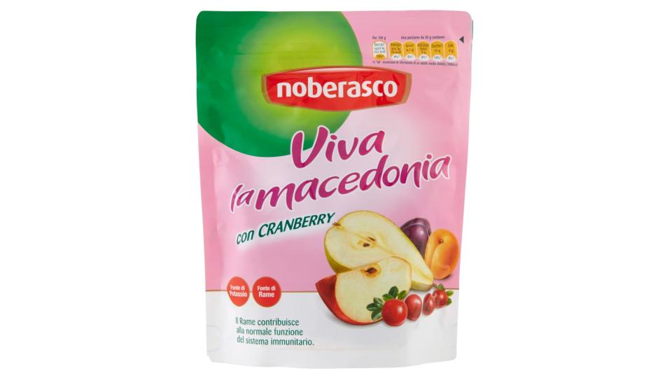 noberasco Viva la macedonia con Cranberry