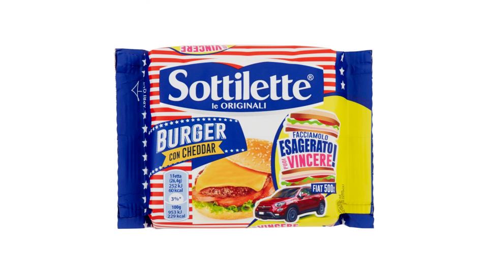 Sottilette Burger con Cheddar