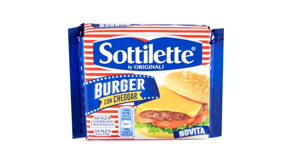 Sottilette Burger con Cheddar