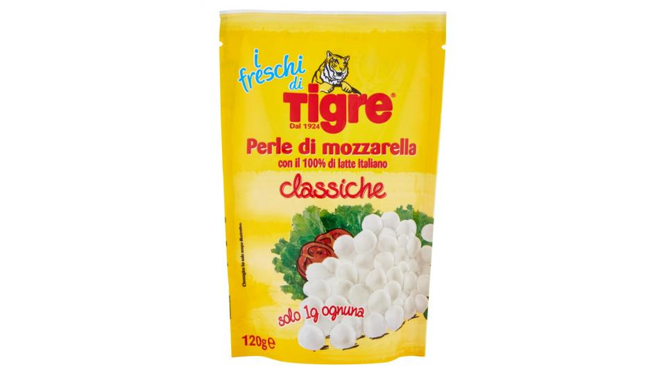 Tigre i freschi di Tigre Perle di mozzarella classiche