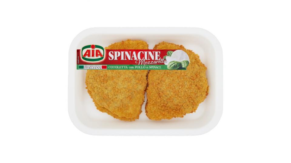 Aia Spinacine Mozzarella Cotoletta con Pollo e Spinaci