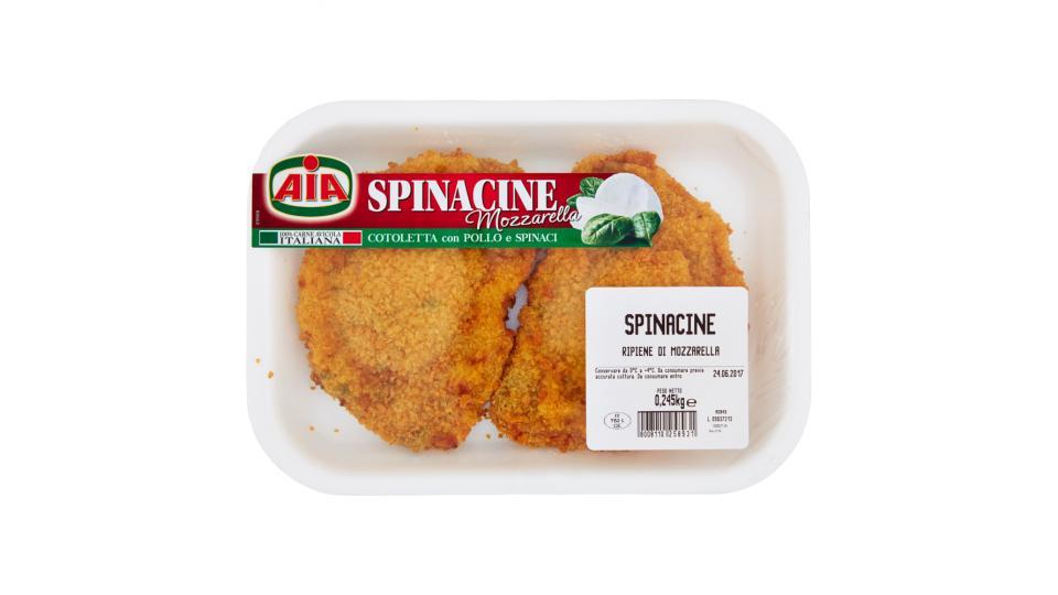 Aia Spinacine Mozzarella Cotoletta con Pollo e Spinaci