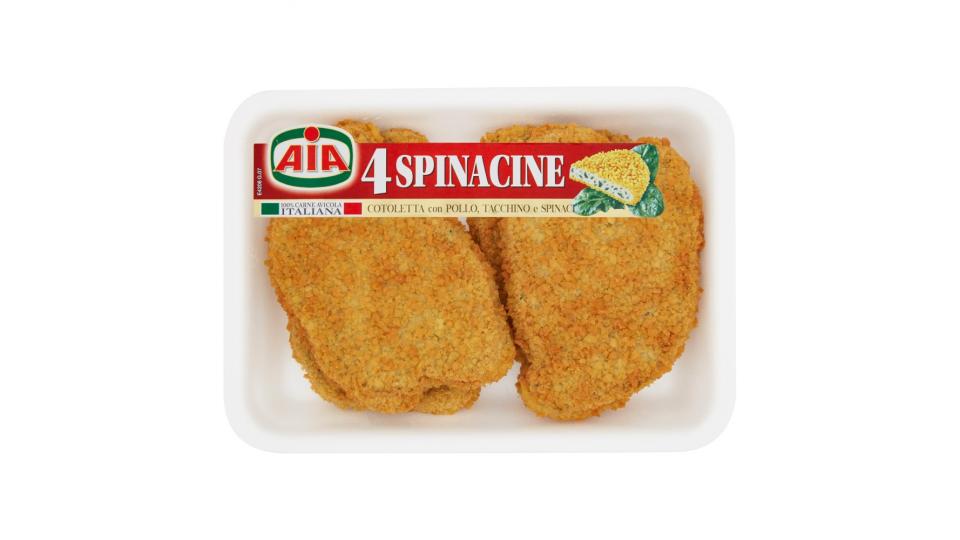 Aia 4 Spinacine Cotoletta con Pollo, Tacchino e Spinaci