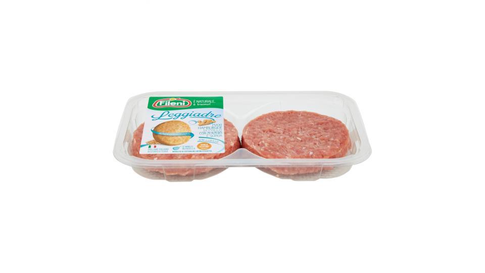 Fileni Leggiadre Maxi Hamburger di Pollo con Zenzero e Quinoa