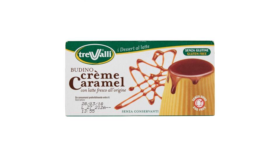 treValli i Dessert al latte Budino crème Caramel