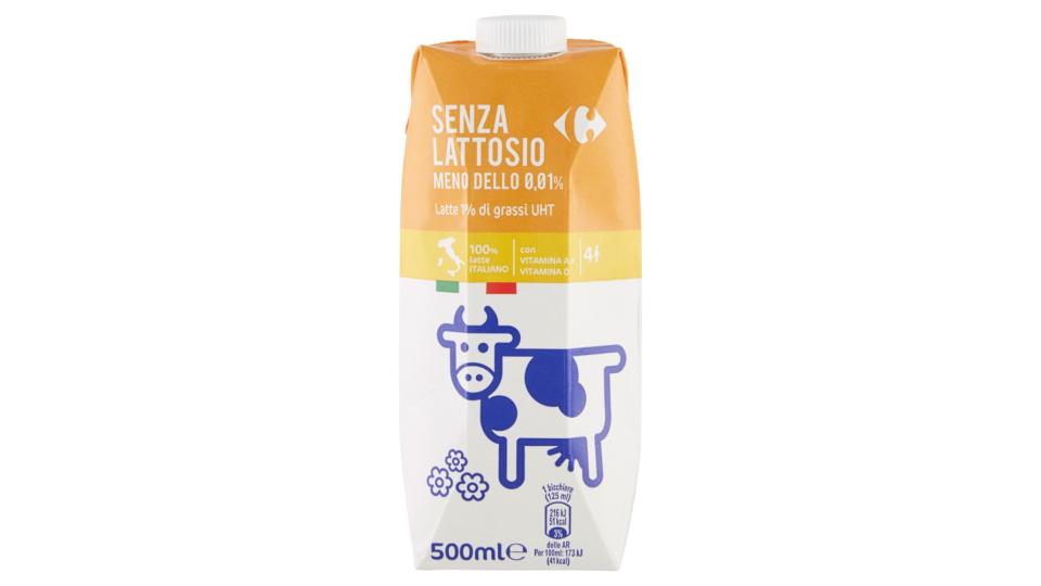 Carrefour Senza Lattosio Latte parzialmente scremato UHT