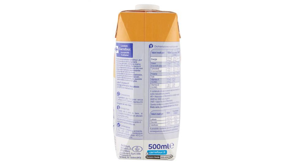 Carrefour Senza Lattosio Latte parzialmente scremato UHT