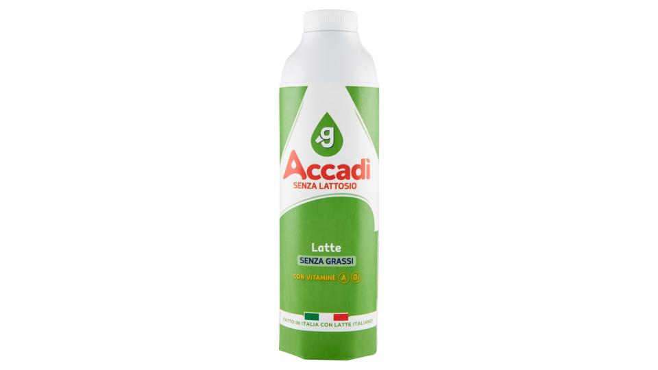 Accadì Latte Scremato Senza Grassi con Vitamine A D₃