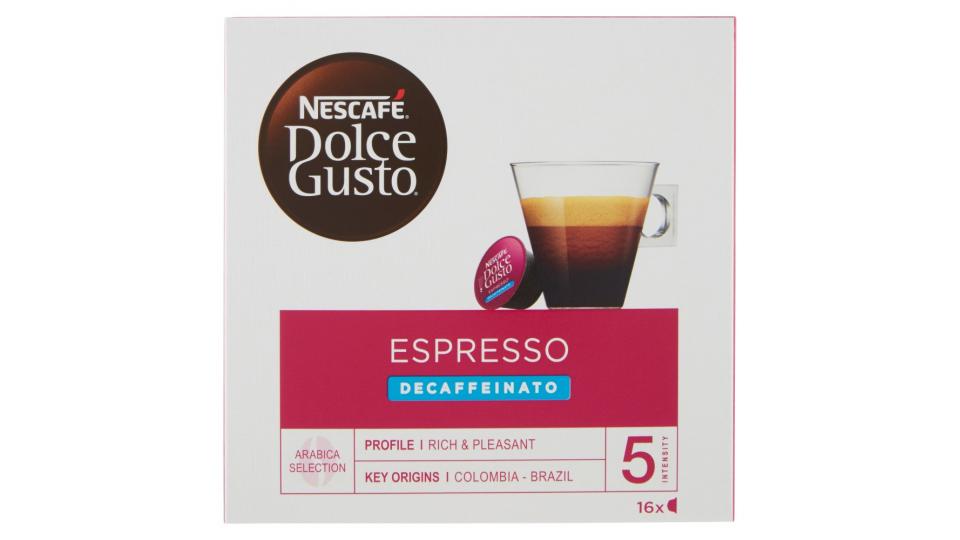 NESCAFÉ DOLCE GUSTO ESPRESSO DECAFFEINATO caffè espresso decaffeinato