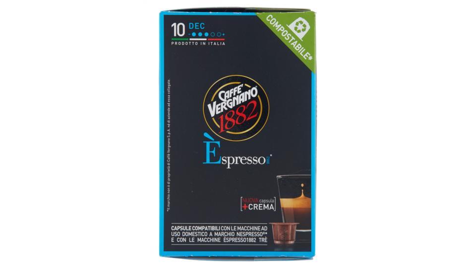 Caffè Vergnano 1882 Èspresso1882 Dec 10 Capsule Compatibili Nespresso