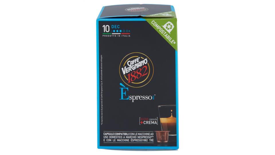 Caffè Vergnano 1882 Èspresso1882 Dec 10 Capsule Compatibili Nespresso