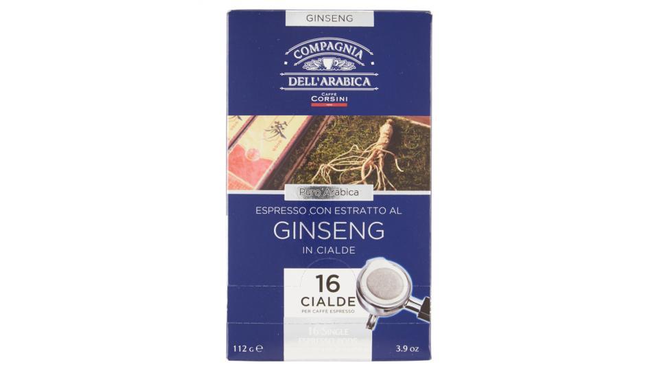 Compagnia dell'Arabica Espresso con estratto al ginseng in cialde