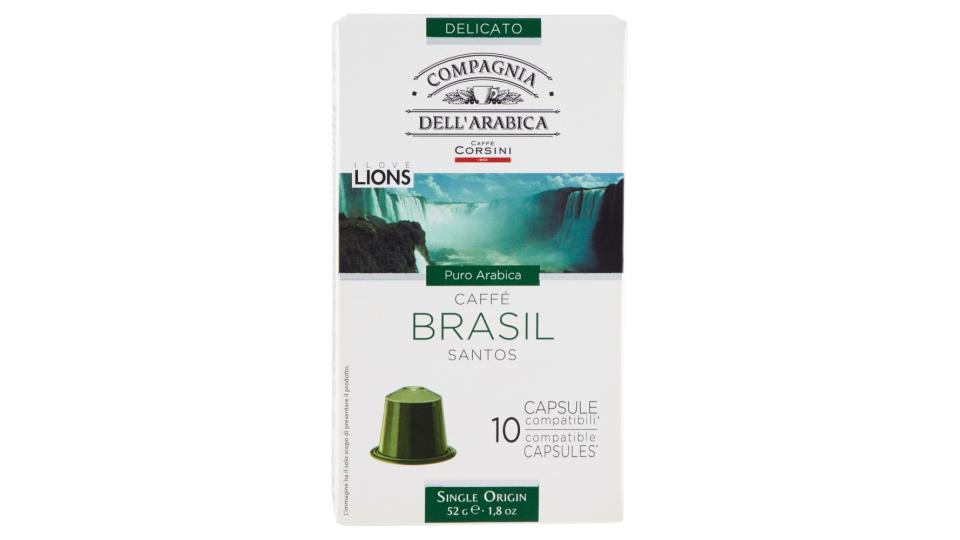 Caffè Corsini Compagnia dell'Arabica Caffé Brasil Santos 10 Capsule