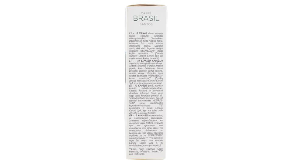 Caffè Corsini Compagnia dell'Arabica Caffé Brasil Santos 10 Capsule