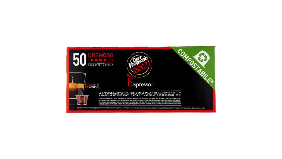 Caffè Vergnano 1882 Èspresso1882 Cremoso Capsule Compatibili Nespresso