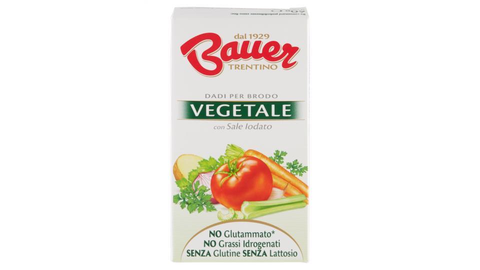 Bauer Vegetale Dadi per Brodo con Sale Iodato