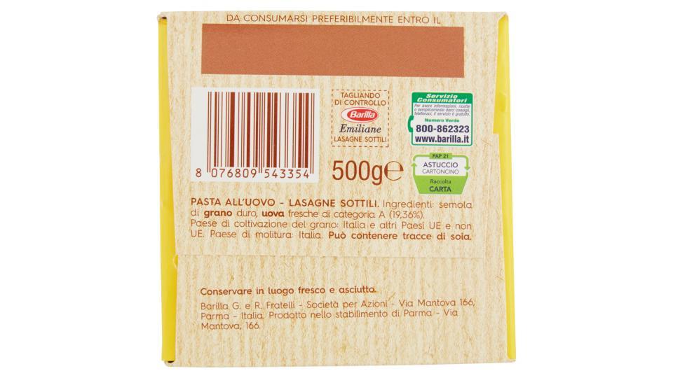 Barilla Emiliane Lasagne Sottili