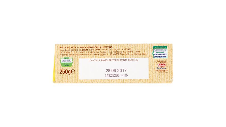 Barilla Emiliane Maccheroncini al Pettine all'uovo n.177