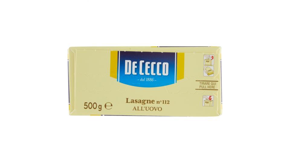De Cecco Lasagne n° 112 all'Uovo