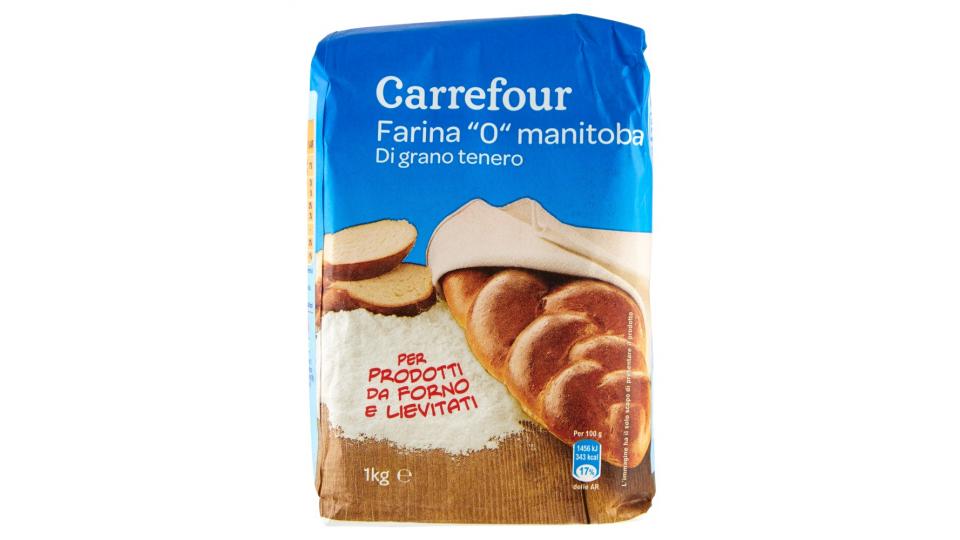 Carrefour Farina "0" manitoba di grano tenero