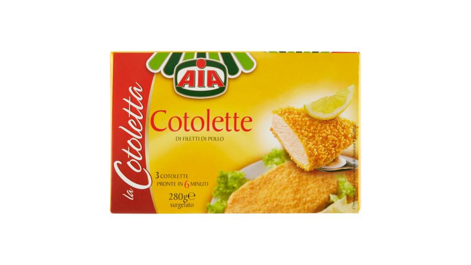 Aia la Cotoletta Cotolette di Filetti di Pollo 3 Cotolette