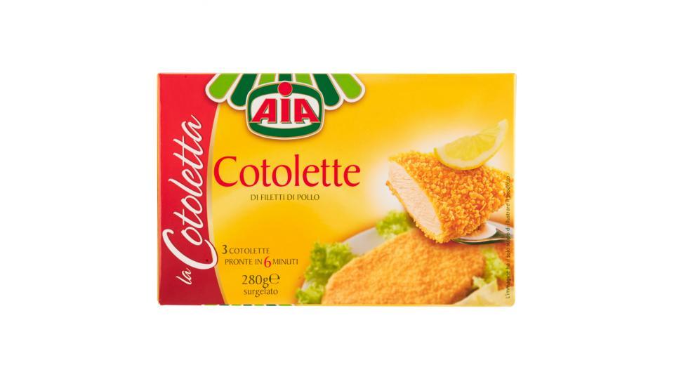 Aia la Cotoletta Cotolette di Filetti di Pollo 3 Cotolette