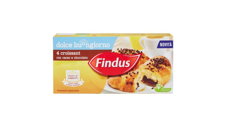 Findus Dolce buongiorno 4 croissant con cacao e cioccolato