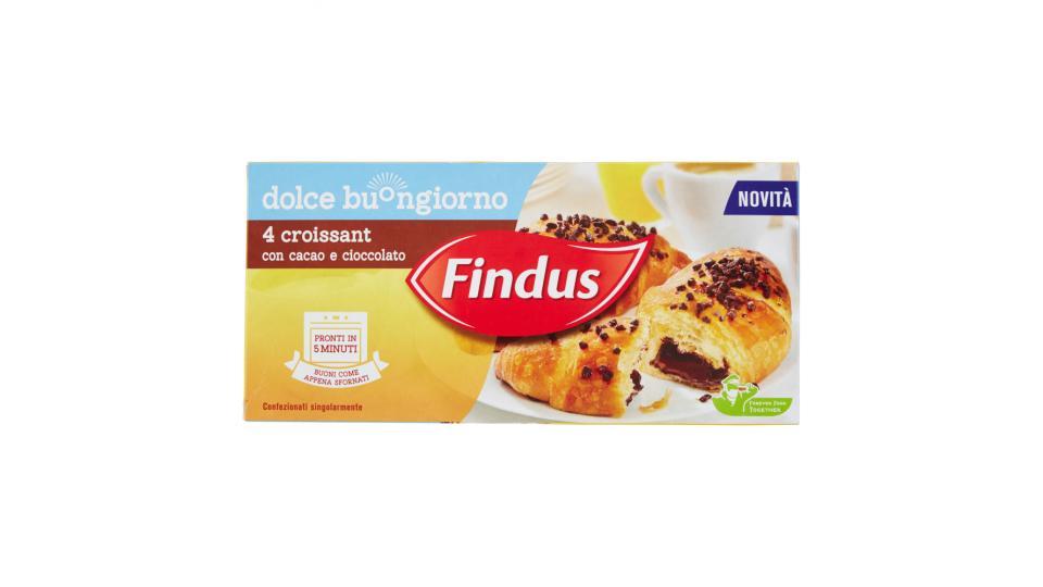 Findus Dolce buongiorno 4 croissant con cacao e cioccolato