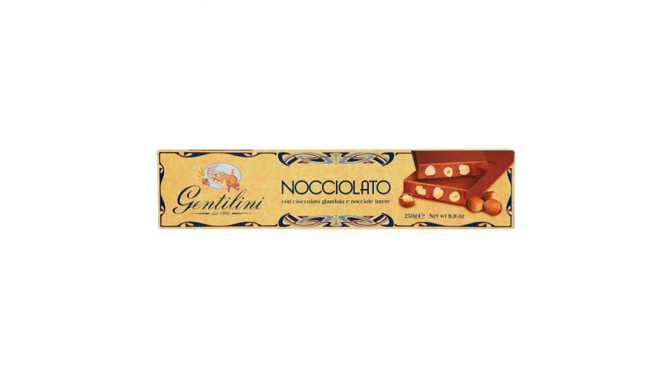 Gentilini Nocciolato con cioccolato gianduia e nocciole intere