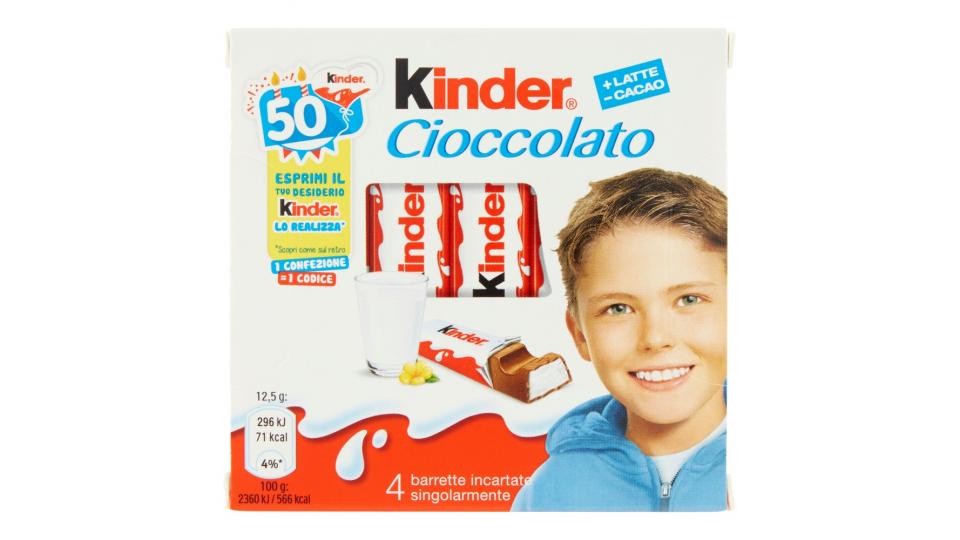 Kinder Cioccolato 4 pezzi
