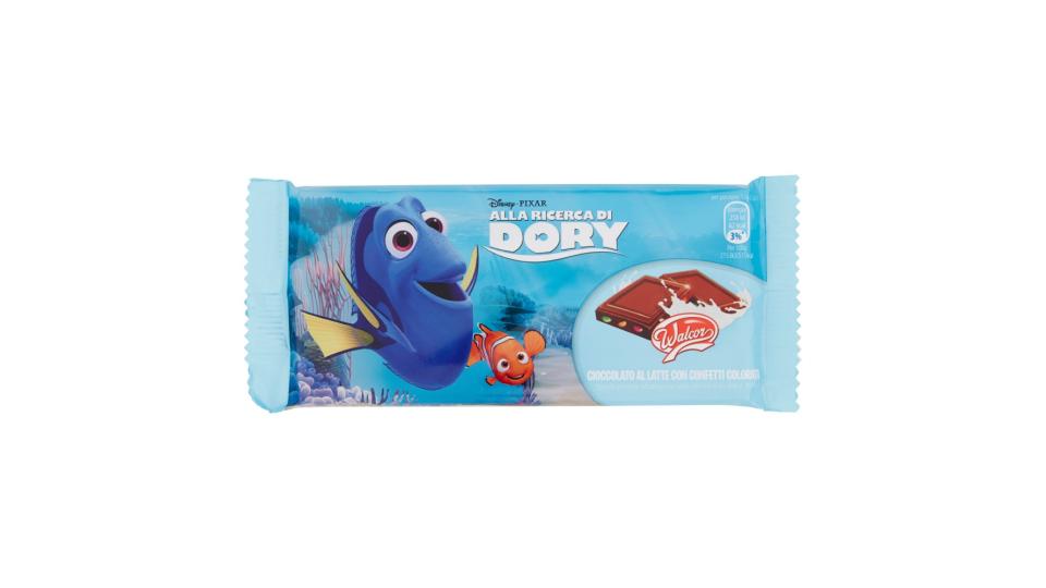 Walcor Cioccolato al Latte con Confetti Colorati alla Ricerca di Dory