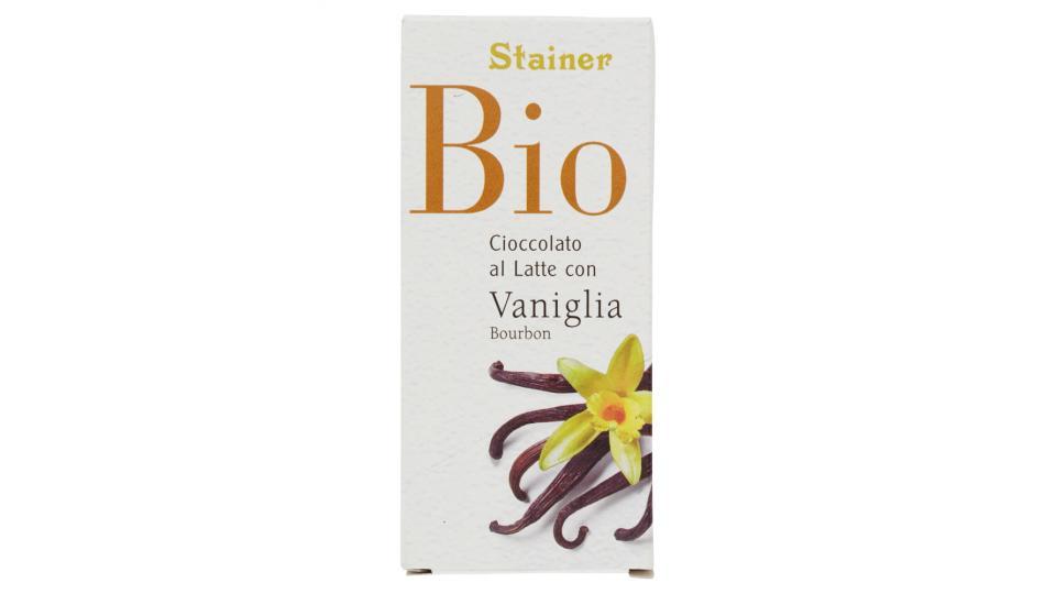 Stainer Bio Cioccolato al Latte con Vaniglia Bourbon